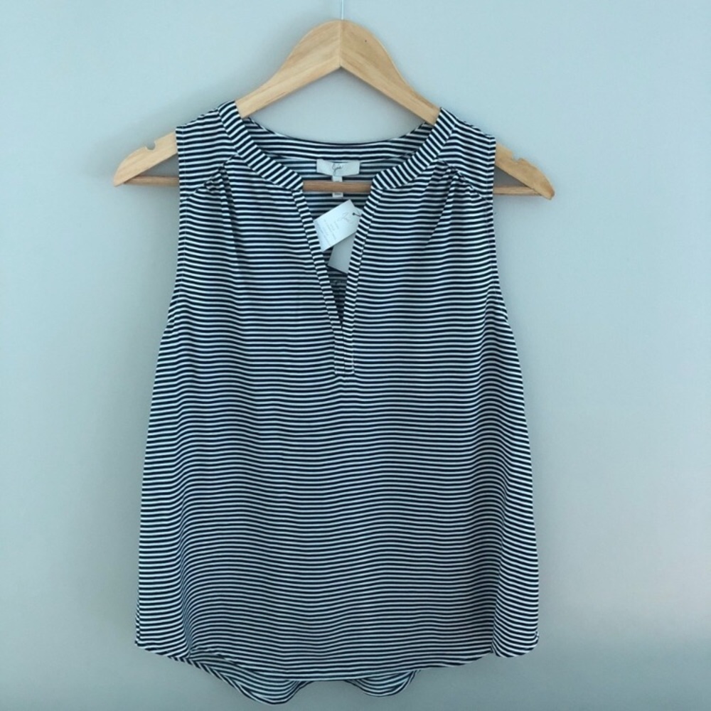 NWT Joie Striped Crepe Top Size XS